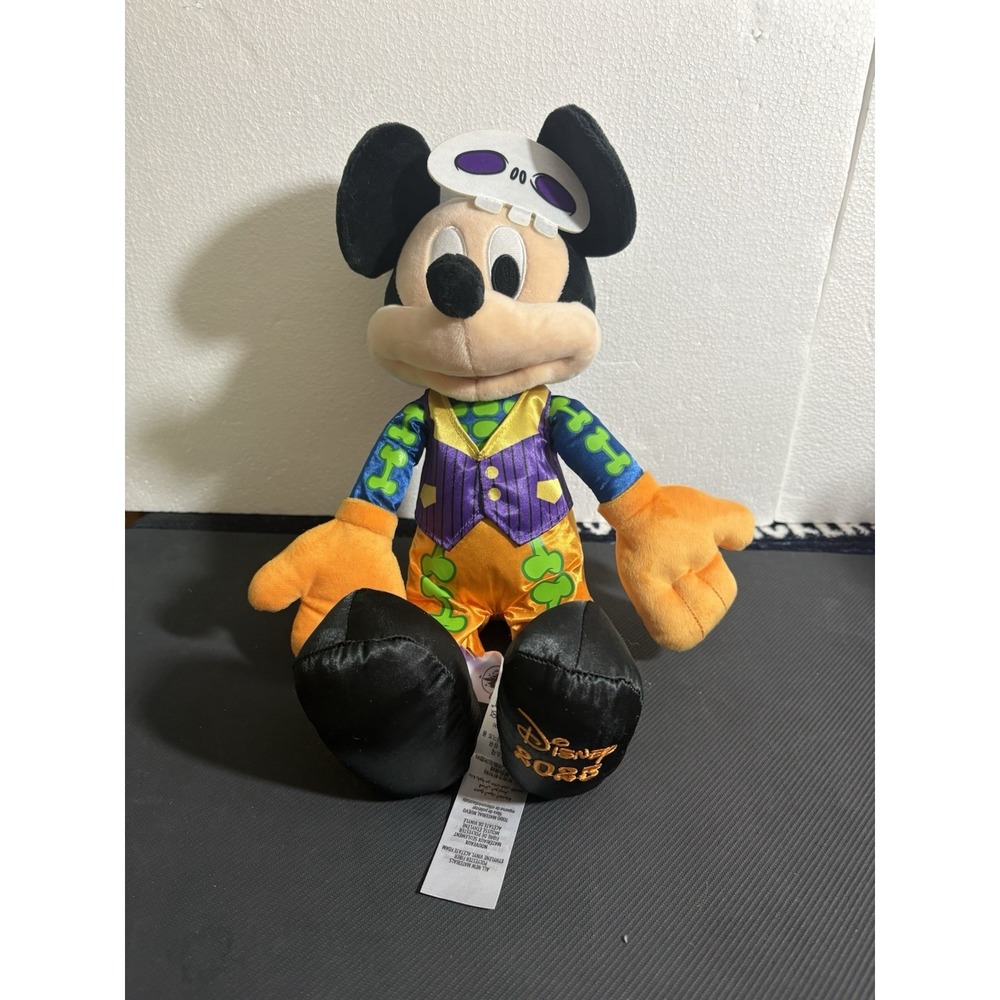 Disney Parks Mickey‎ Mouse Glow-in-the-Dark Halloween 2023 Plush 15"